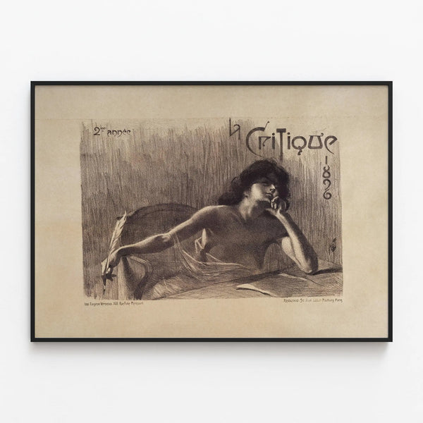 Vintage Poster The Critique 1896 - Artistic Wall Decoration — framed artwork on a wall