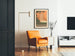 Decorative poster Kunstlerhaus with portrait and nature