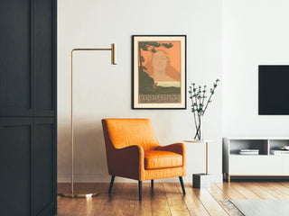 Decorative poster Kunstlerhaus with portrait and nature