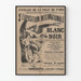 Vintage poster for the 3rd International Exhibition of White and Black, Paris 1888