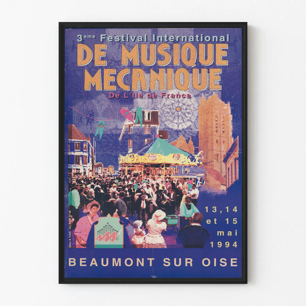 Vintage Poster for the International Mechanical Music Festival 1994 - Beaumont-sur-Oise