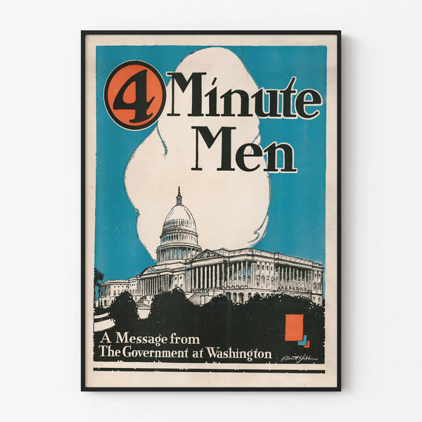 Vintage poster 4 Minute Men - Official message from the Washington government