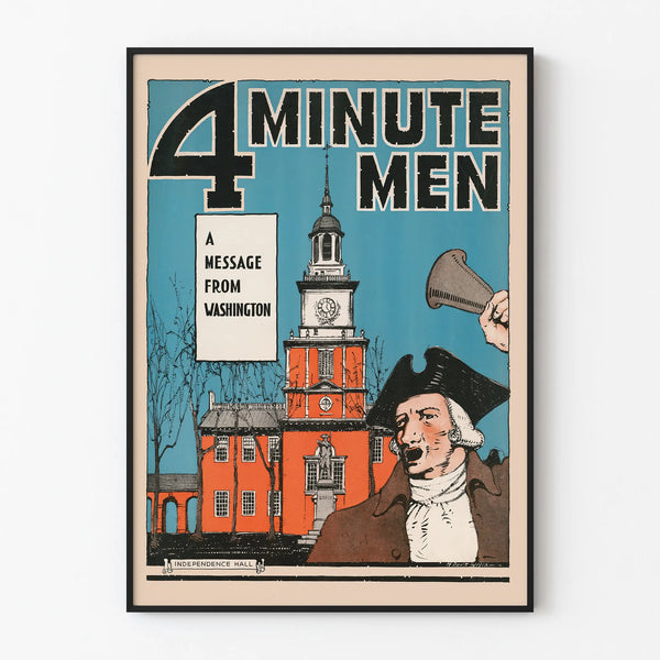 Vintage Poster 4 Minute Men - Washington's Message