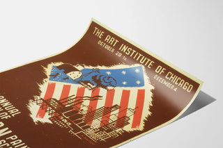 Vintage poster for the annual exhibition of American painting and sculpture