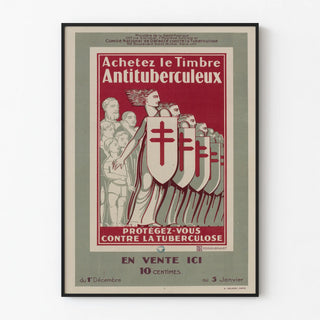 Vintage Poster Campaign for Anti-Tuberculosis Stamp
