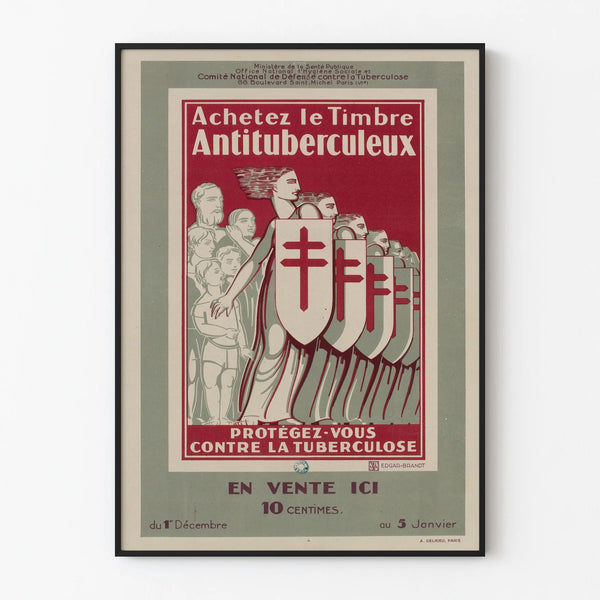 Vintage Poster Campaign for Anti-Tuberculosis Stamp