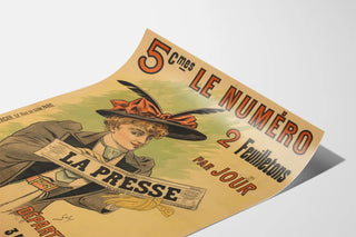 Vintage Advertising Poster - The Press 2 Stories per Day