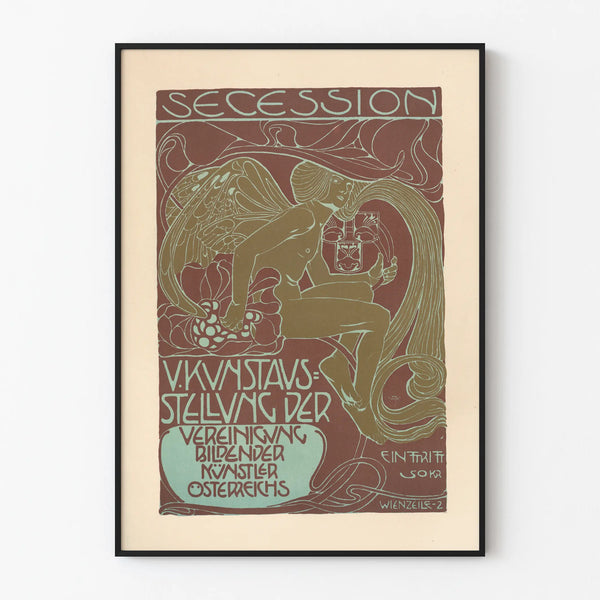 Art Nouveau Poster Austrian Secession - Vintage Wall Decoration