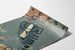 Vintage poster 5 Timer i Aaben - Stylized map of Norway and Denmark