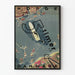 Vintage poster 5 Timer i Aaben - Stylized map of Norway and Denmark
