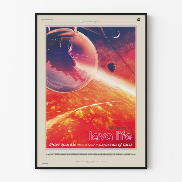 Decorative Poster 55 Cancri e Lava Planet - Space and Astronaut Poster