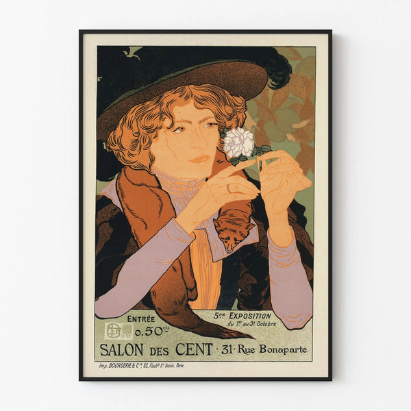Vintage Poster for the Salon des Cent Art Exhibition