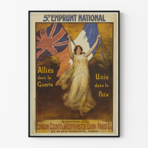 Vintage Poster 5th National Loan Wall Decoration