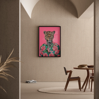 Leopard Table - Tropical and Pop Art Style