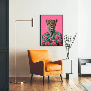 Leopard Table - Tropical and Pop Art Style