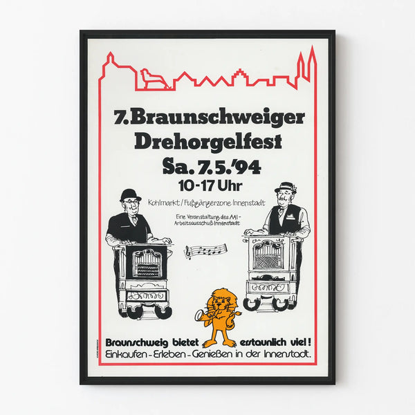 Poster of the 7th Barrel Organ Festival of Braunschweig 1994