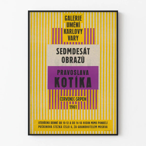 Exhibition Poster Galerie Umění Karlovy Vary - Branislav Kotík 1961