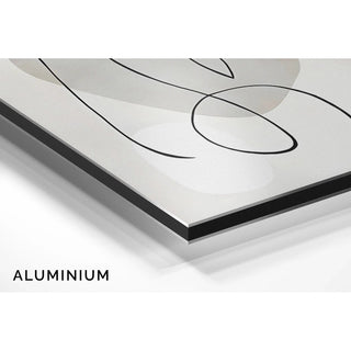 Black and white decorative design panel - Feminine essence