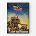 World War Poster 7th War Loan - American Soldiers and USA Flag