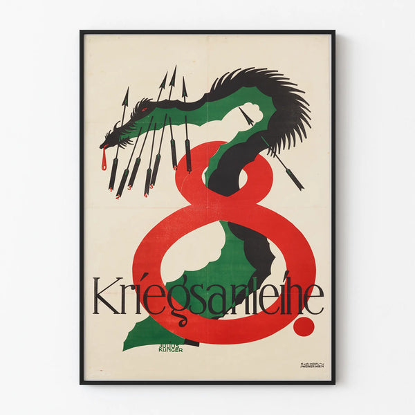 Vintage Poster Kriegssanleihe - 8th War Loan