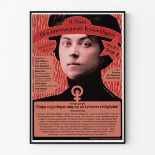 International Poster for International Women's Day - March 8 in Norway