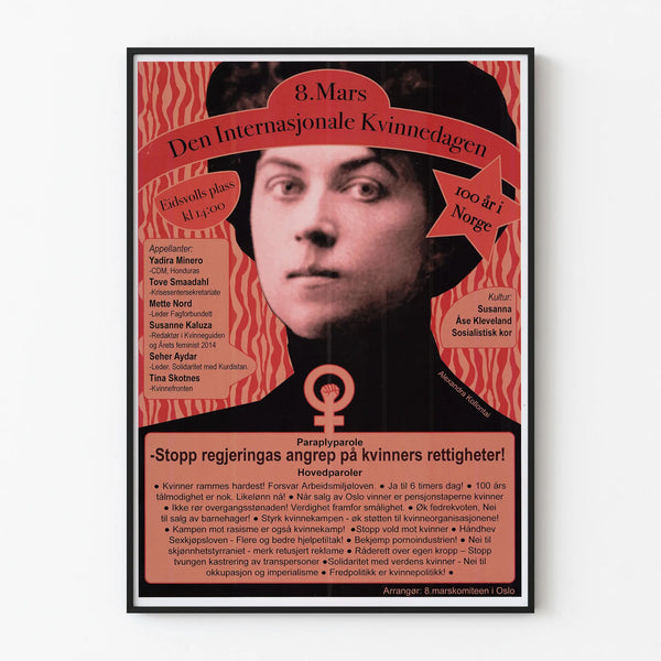 International Poster for International Women's Day - March 8 in Norway
