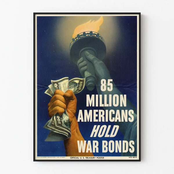 Vintage poster: 85 million Americans hold war bonds
