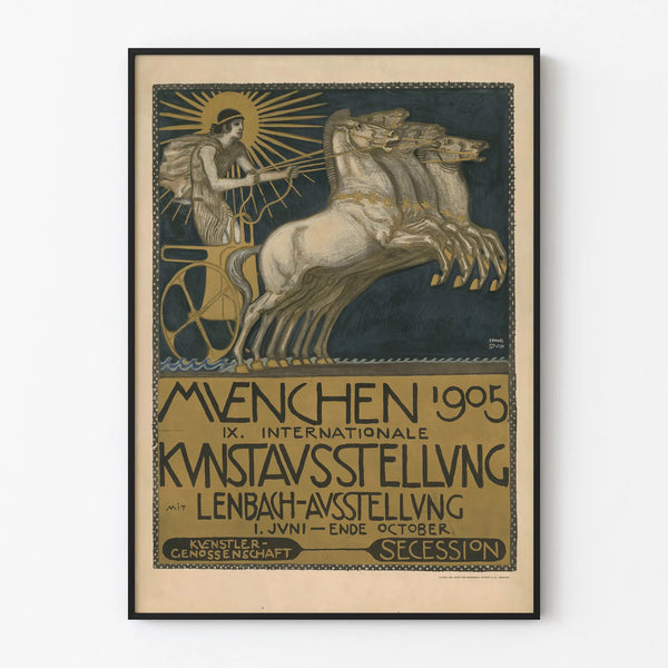 International Art Exhibition Poster Munich 1905 Secession
