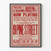 Vintage theater poster 9 Pine Street New York