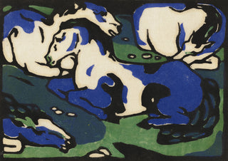 Art print | Horses at Rest - Franz Marc