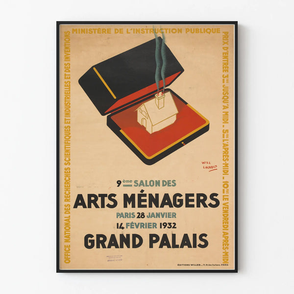 Vintage poster for the 9th Household Arts Exhibition 1932 Grand Palais