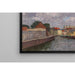 Reproduction of the painting A Canal with Boats Before a Town - Alfred Zoff