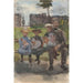 Reproduction of the painting A Man with Three Girls on a Bench in the Oosterpark in Amsterdam - Isaac Israëls