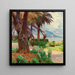 On the French Riviera - Carl Moll — framed artwork on a wall