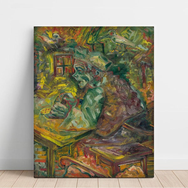 Reproduction of the painting at the table - Arnold Peter Weisz-Kubínčan