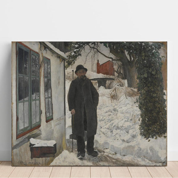 Reproduction of the painting À la vieille maison - Laurits Andersen Ring