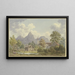 Vue de Brunnen dans le canton de Schwyz - Achilles Benz — framed artwork on a wall