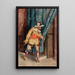 Mousquetaire en garde - A Arrunategin — framed artwork on a wall