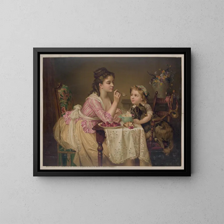 Breakfast three: the breakfast - A C Kaufmann — framed artwork on a wall