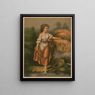 Flower of the Fields Painting - A. C. Kaufmann — framed artwork on a wall