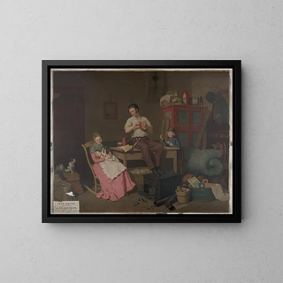 Just moved painting - A C Kaufmann — framed artwork on a wall