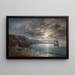 Night by moonlight over Crimea - A Frandetti — framed artwork on a wall