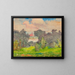 Untitled Painting - A H O Rolle — framed artwork on a wall