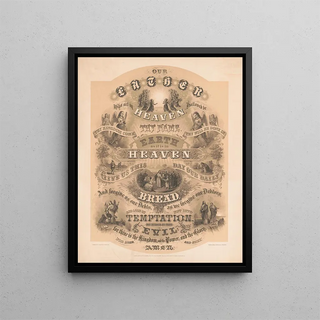 Our Father who art in heaven - A. Hoen Co — framed artwork on a wall
