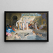 Dans les bains - A L Prevost — framed artwork on a wall