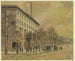 View of Washington looking down Pennsylvania Avenue towards the unfinished Capitol, National Hotel on the left n° 1 - A Meyer — artwork view