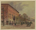 Washington View painting, looking along Pennsylvania Avenue towards the unfinished Capitol, National Hotel on the left, no. 2 - A Meyer — artwork view