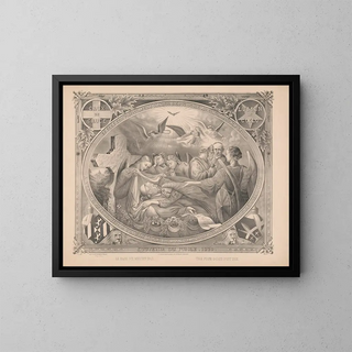 Souvenir of the Jubilee 1879 The Pope does not die - A Mortimer Co — framed artwork on a wall