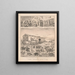 Noah's Ark and the Great Flood - A. Muller Co — framed artwork on a wall