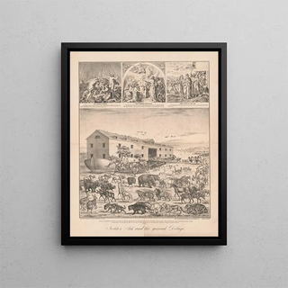 Noah's Ark and the Great Flood - A. Muller Co — framed artwork on a wall